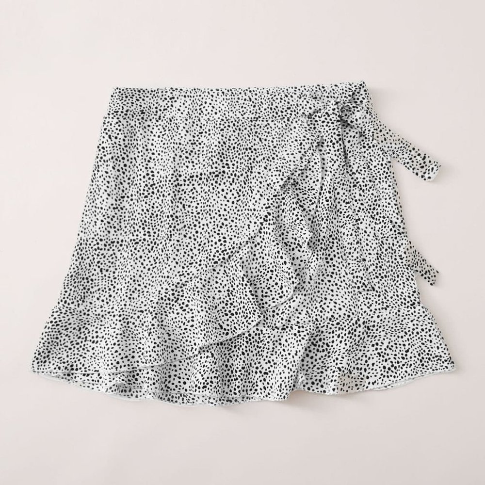 *NWOT* shein dotted wrap skirt